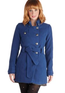Jack by BB Dakota Out in the Open Air Coat in Blue  Mod Retro Vintage Coats