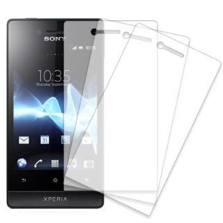 MPERO Sony Xperia Miro ST23a 3 Pack of Screen Protectors Cell Phones & Accessories
