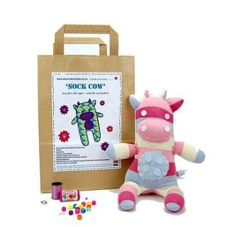 sock cow craft kit by sock creatures