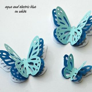 pack of 3d lacewing butterflies by love those prints