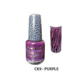 Mia Secret Crackle Nail Polish Purple (CK12) Health & Personal Care