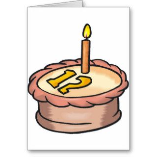 Twleve Year Old Happy Birthday Card
