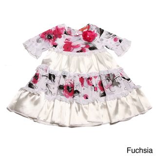 Funkyberry Girls Floral Print Lace Ruffles Dress Funkyberry Girls' Dresses