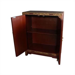 Oriental Furniture Japanese Crackle Lacquer Cabinet
