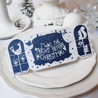 dream house christmas cracker card by cracker cards