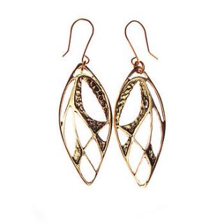 gold inlay earrings by tuli storm