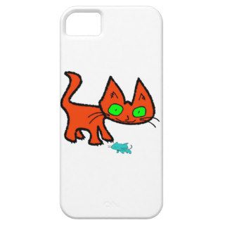 Orange Kitty Cat Playing With A Cat Toy iPhone 5 Cover