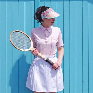 billie pastel straw visor by lizzie lock millinery