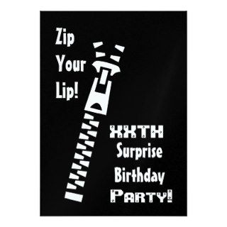 xxth SURPRISE Birthday Party Invitation Template Custom Invite