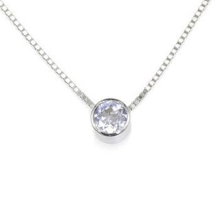 white topaz necklace april birthstone by lilia nash jewellery