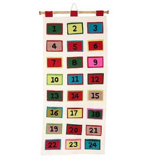 felt fair trade door advent calendar by biome lifestyle