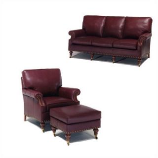 Distinction Leather Lincoln Leather Sofa and Chair Set