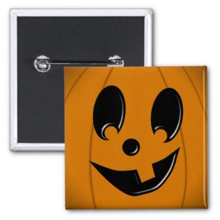 Jack O Lantern Silly Face with One Tooth Pin