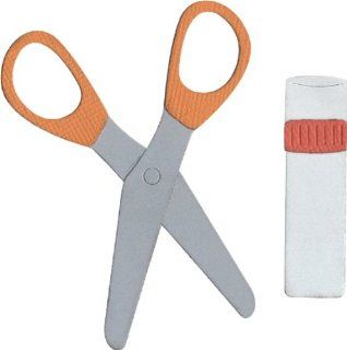 We R Memory Keepers 4 Inch by 4 Inch Die, Glue and Scissors