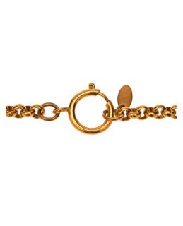 Chanel Vintage Satin Logo Necklace