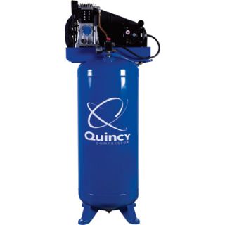 Quincy Single-Stage Air Compressor — 3.5 HP, 60-Gallon Vertical Tank, Model# Q13160VQ  2   9 CFM Air Compressors