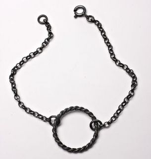 florence (oxidised) bracelet by charlotte berry contemporary silver