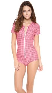 Cover Short Sleeve One Piece Swimsuit
