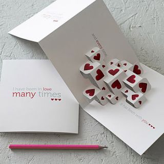 much love 3d greetings card by open box design
