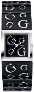 Guess Women's TIMELESS G W10102L1 Black Resin Quartz Watch with Black Dial Guess Watches