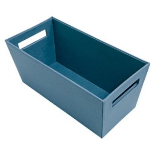 ITSO Small Tapered Fabric Bin   Set of 3   Teal