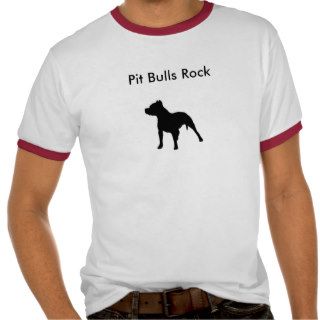 Pit Bull Silhouette, Pit Bulls Rock Shirt