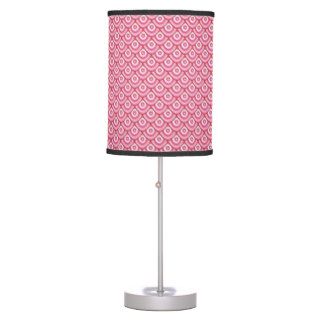 Funky pink circle design lamp shade