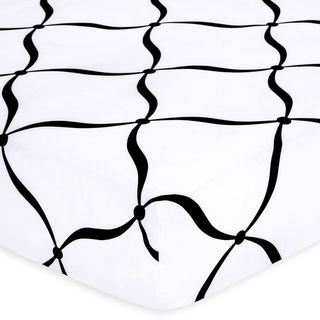 Sweet JoJo Designs Black and White Princess Fitted Crib Sheet Sweet Jojo Designs Baby Bed Sheets