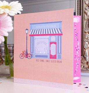 'best thing since sliced bread' card by paperknots