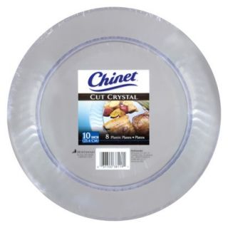Chinet Cut Crystal Plastic Dinner Plates 8 ct