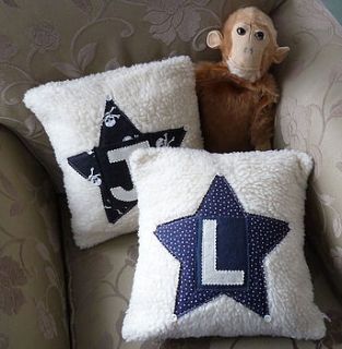 personalised boy's star cushion by jojo accessories