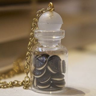 miniature cookie jar necklace by miss katie cupcake