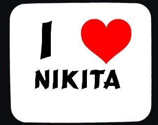 I Love Nikita custom mouse pad (first name/surname/nickname) 
