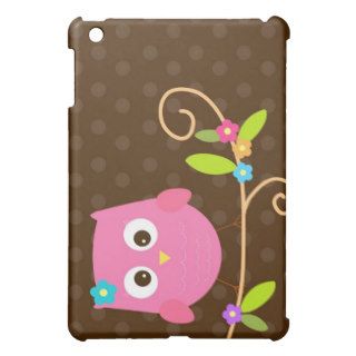 Cute Pink Owl ipad cover case