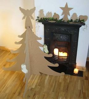 cardboard christmas tree by paperpod