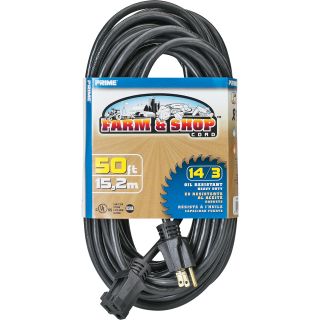 Prime Wire & Cable 50-Ft. Black Outdoor Extension Cord, Model# EC532730  Extension Cords