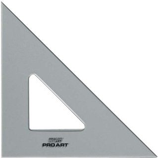 Pro Art 12 Inch 45/90 Degree Triangle, Clear