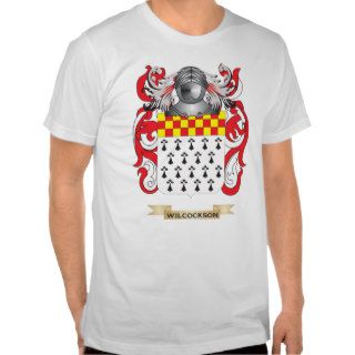 Wilcockson Family Crest (Coat of Arms) T shirts