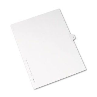 Avery Consumer Products Products   Alphabetical Divider, "N", Side Tab, 8 1/2"x11", 25PK, White   Sold as 1 PK   Dividers are ideal for index briefs, legal exhibits, mortgage documentation files and more. White paper stock features clea
