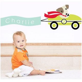 little racers fabric wall stickers by littleprints