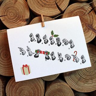 'delivered by hand' seasons greetings card by rsb designs