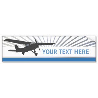 High Wing Aircraft Bumper Stickers