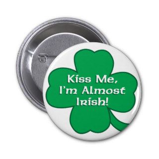 St. Patrick's Day Green Four Leaf Clover Pins