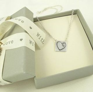 love fix silver heart necklace by melinda mulcahy