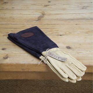 gents gardening gauntlet gloves by liberty bee