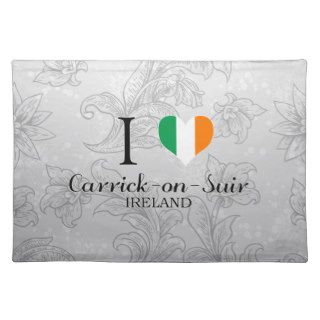 I Love Carrick on Suir, Ireland Placemat