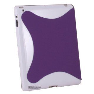 For iPad 2 Leather Smart Cover With Hard Case Purple Computers & Accessories