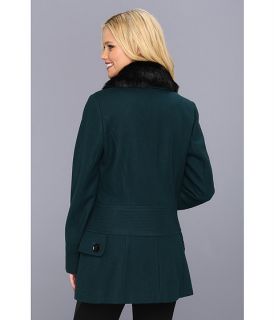 Esprit Double Breasted Peacoat with Faux Fur Removable Collar