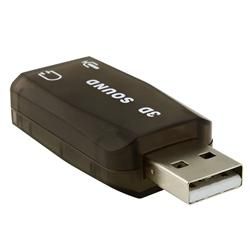 USB to Headset/ Microphone PC Sound Card Adapter Eforcity Cables & Tools