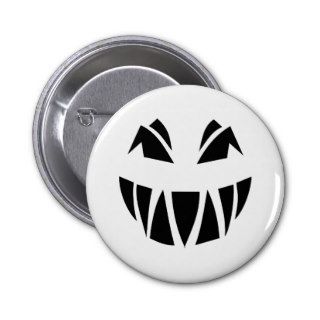 Scary face pins